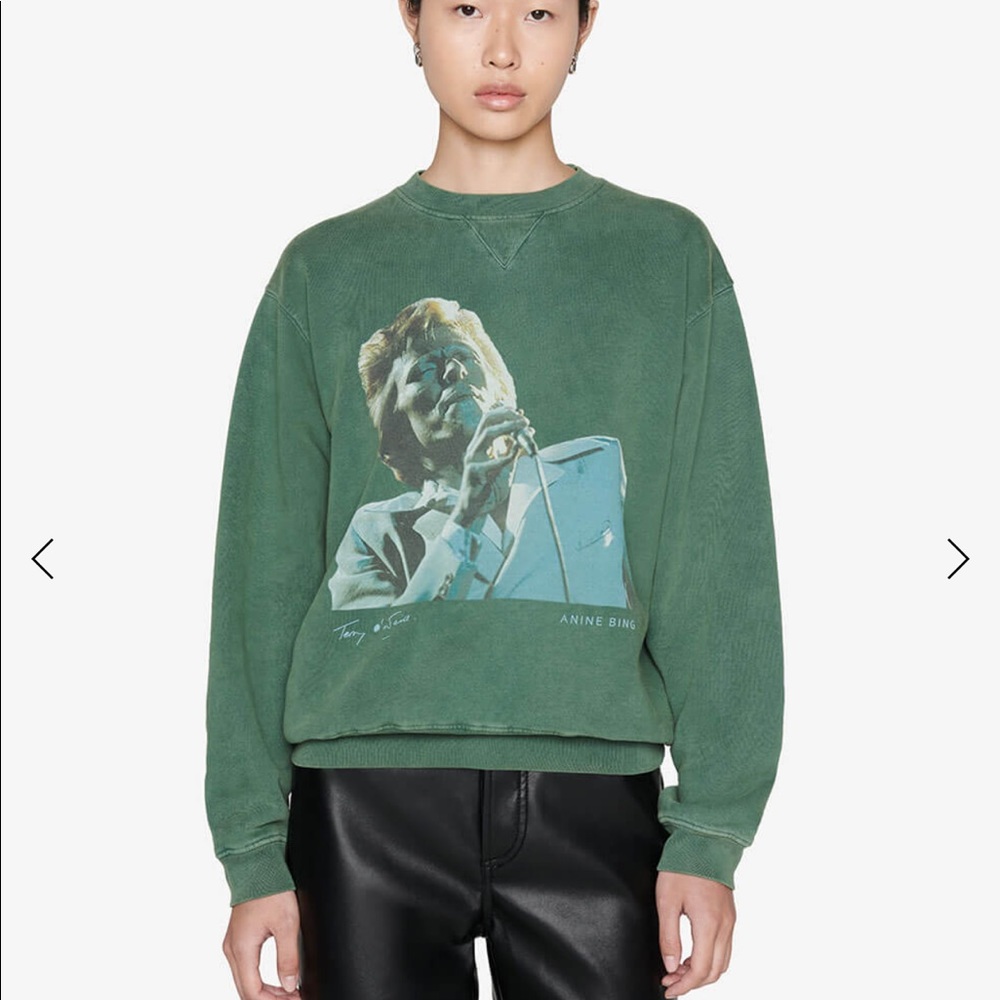 Anine Bing Ramona Sweatshirt AB xTO Bowie - Picture 1 of 4